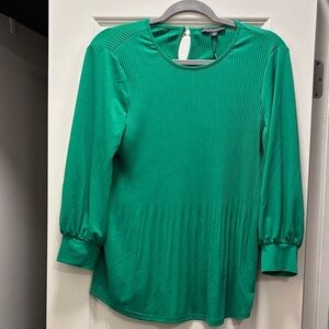 NWT Adrianna Papell Emerald Green Blouse